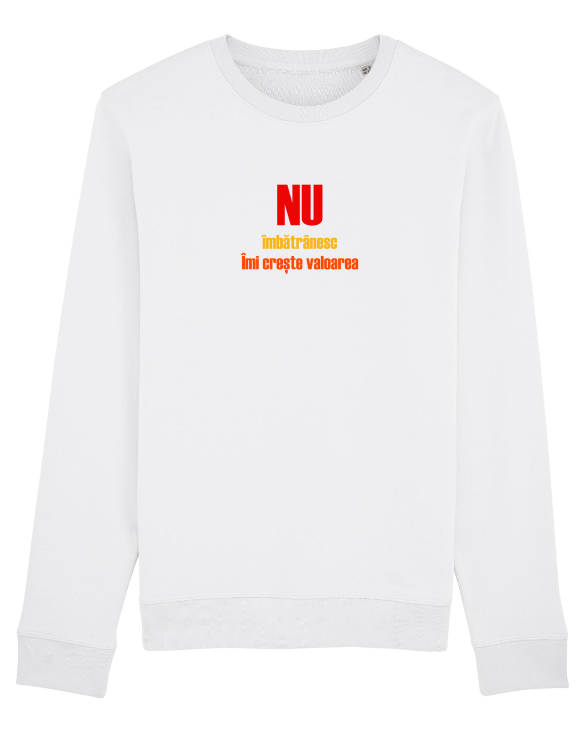 Bluză mânecă lungă Unisex Rise White