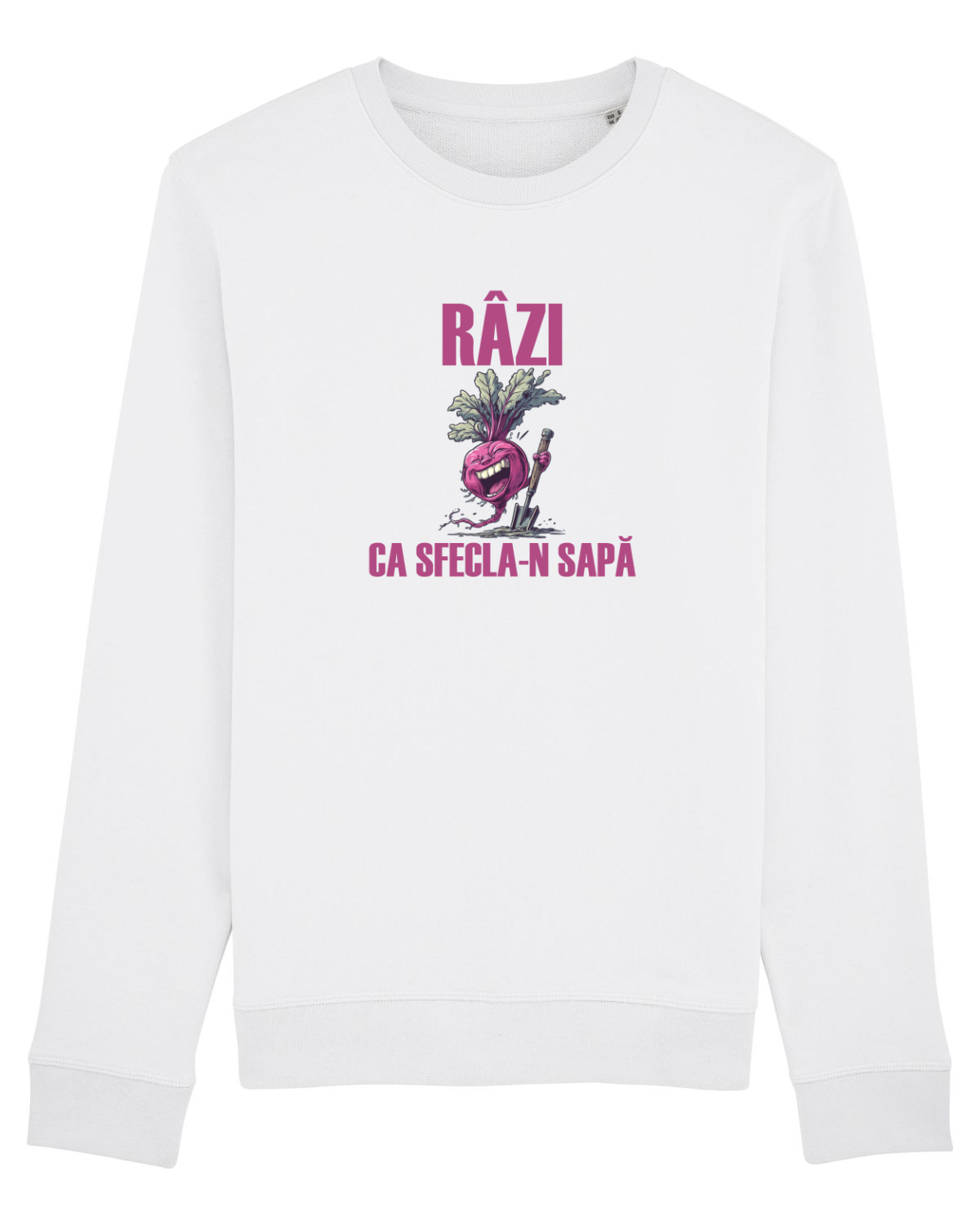 Bluză mânecă lungă Unisex Rise White