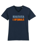 REALITATEA E OPTIONALA Tricou mânecă scurtă guler V Bărbat Presenter