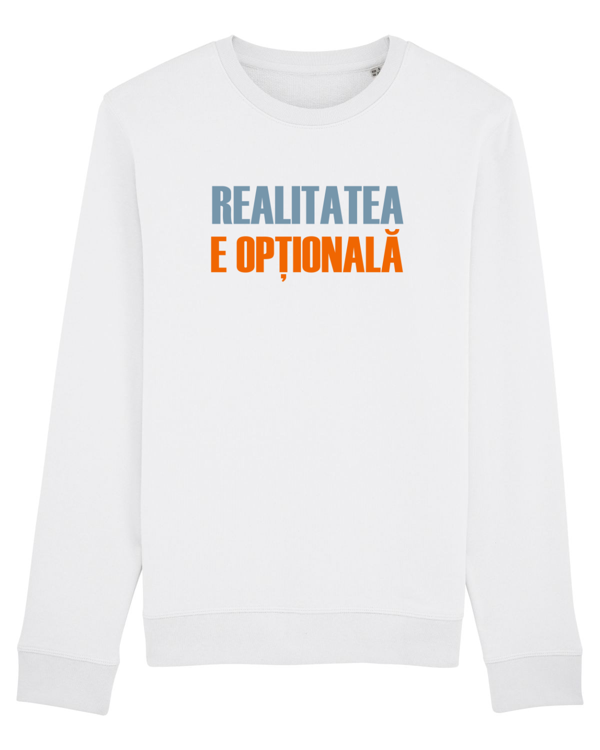 Bluză mânecă lungă Unisex Rise White