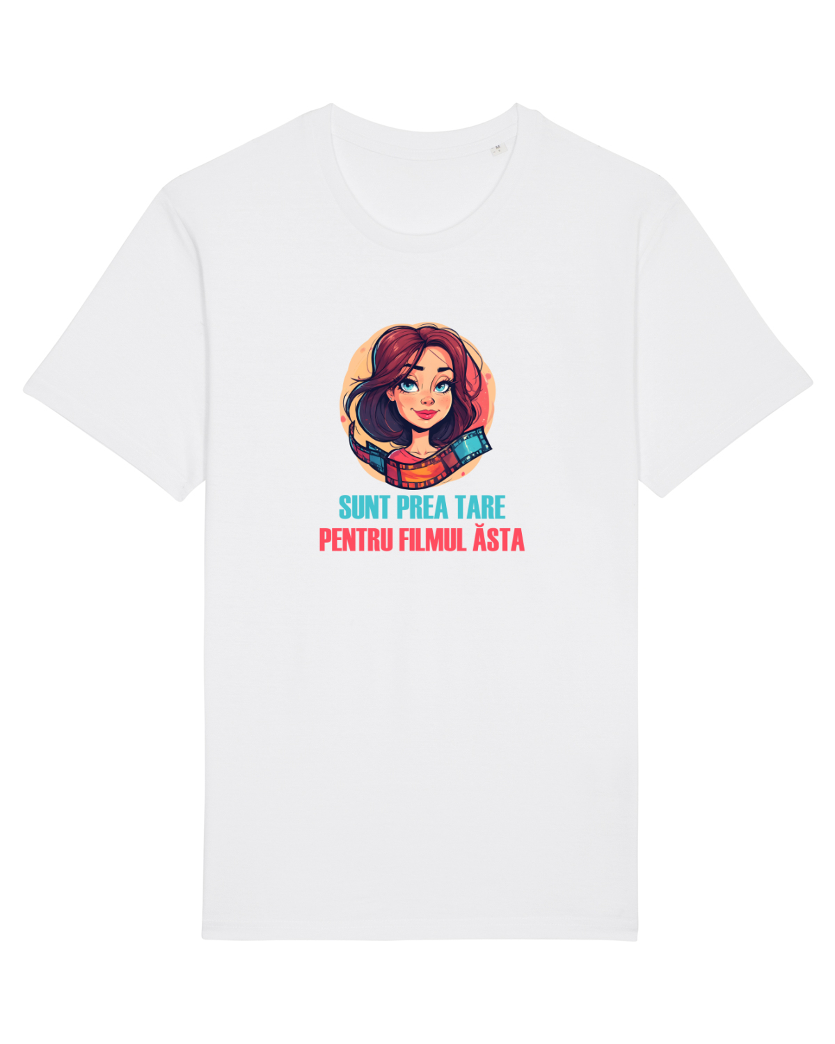 Tricou mânecă scurtă Unisex Rocker White