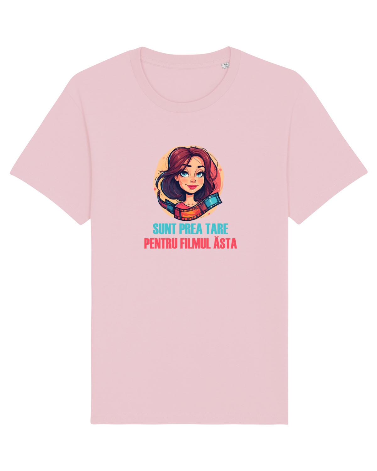 Tricou mânecă scurtă Unisex Rocker Cotton Pink