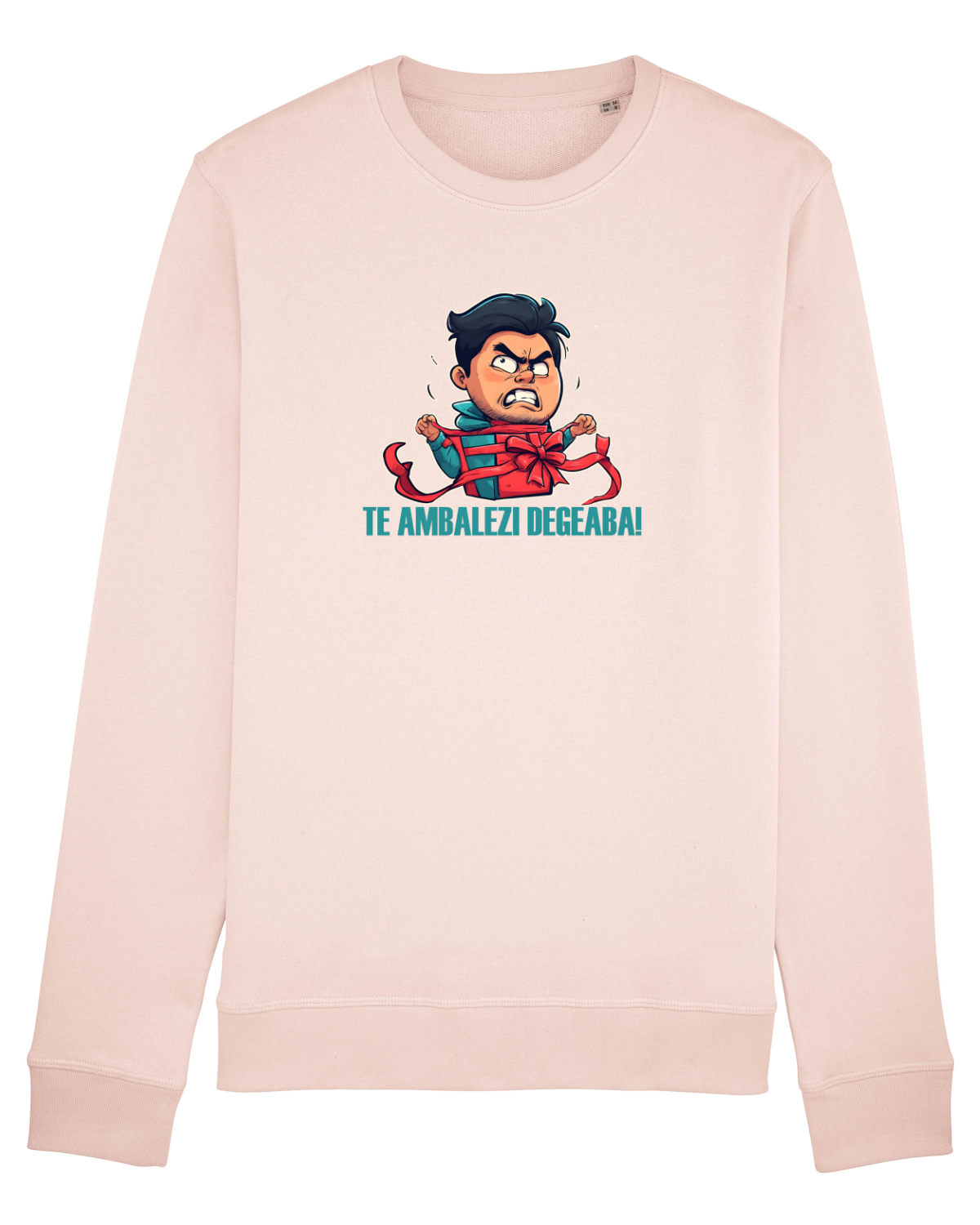 Bluză mânecă lungă Unisex Rise Candy Pink
