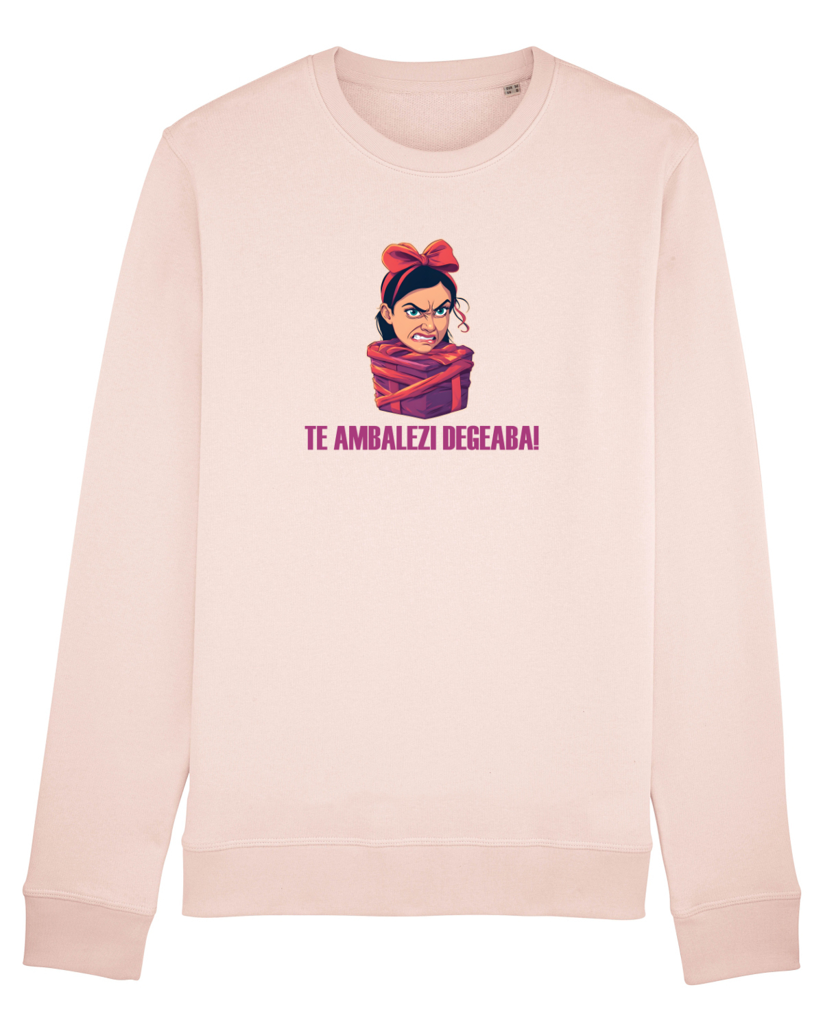 Bluză mânecă lungă Unisex Rise Candy Pink