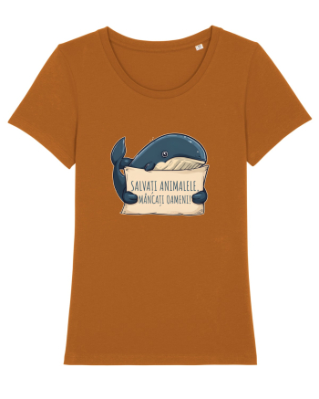 SALVATI ANIMALELE, MANCATI OAMENI - umor absurd - balena Roasted Orange