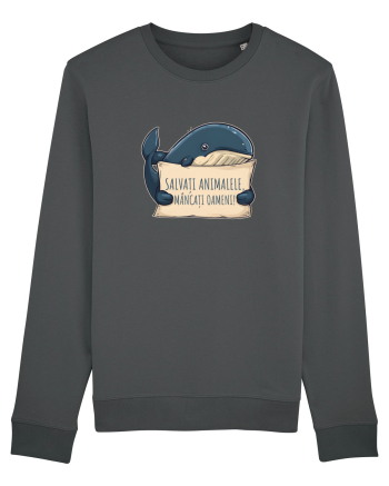 SALVATI ANIMALELE, MANCATI OAMENI - umor absurd - balena Anthracite