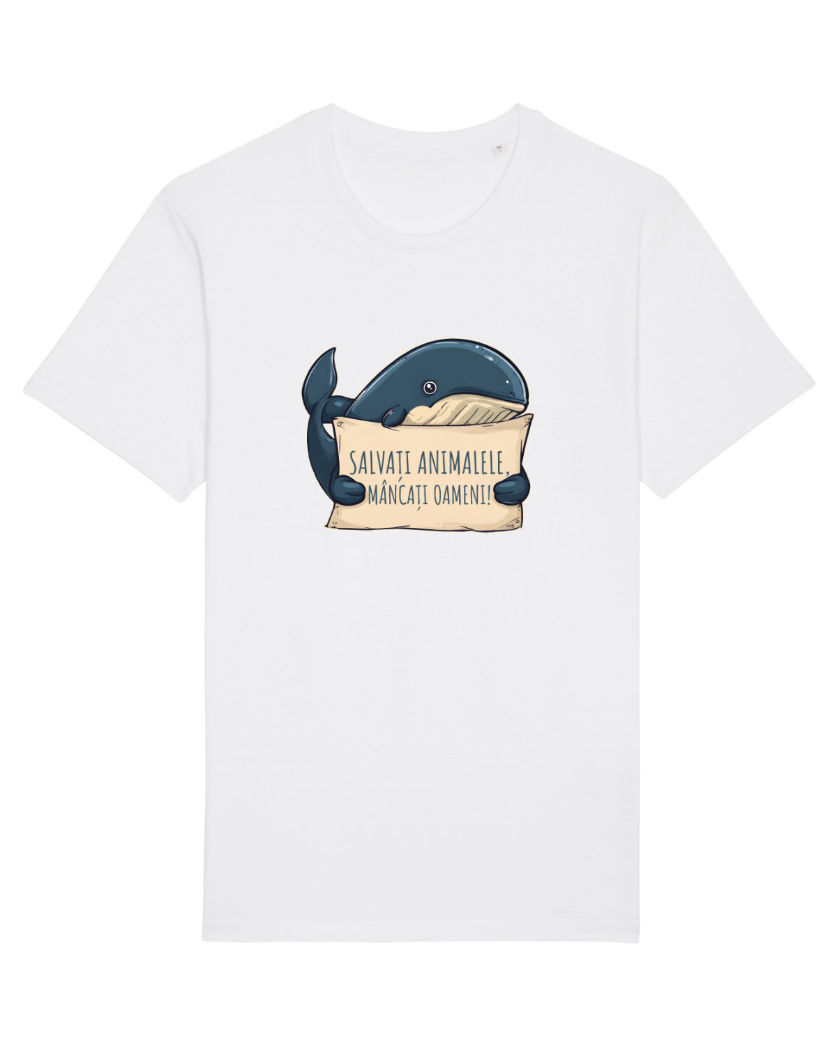 Tricou mânecă scurtă Unisex Rocker White