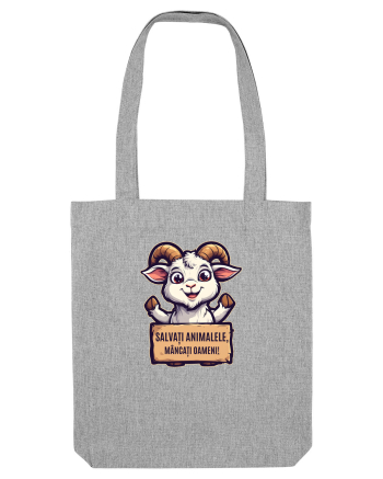 SALVATI ANIMALELE, MANCATI OAMENI - umor absurd - capra Heather Grey