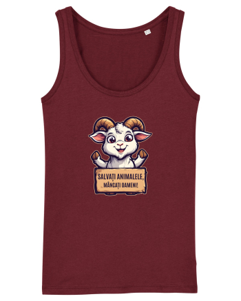 SALVATI ANIMALELE, MANCATI OAMENI - umor absurd - capra Burgundy