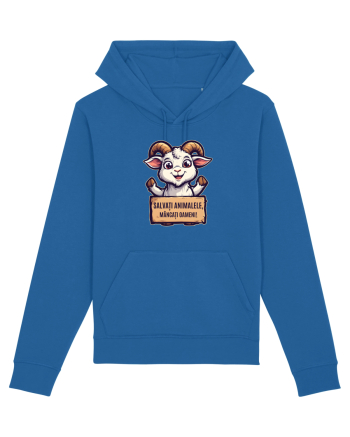 SALVATI ANIMALELE, MANCATI OAMENI - umor absurd - capra Royal Blue