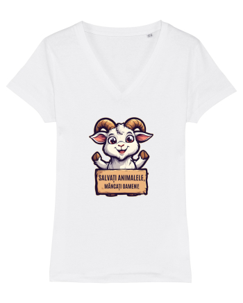 SALVATI ANIMALELE, MANCATI OAMENI - umor absurd - capra White
