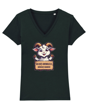 SALVATI ANIMALELE, MANCATI OAMENI - umor absurd - capra Black
