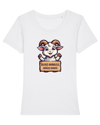 SALVATI ANIMALELE, MANCATI OAMENI - umor absurd - capra White