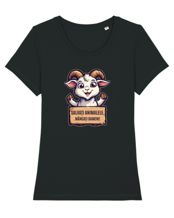 SALVATI ANIMALELE, MANCATI OAMENI - umor absurd - capra Black