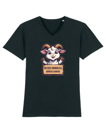 SALVATI ANIMALELE, MANCATI OAMENI - umor absurd - capra Black