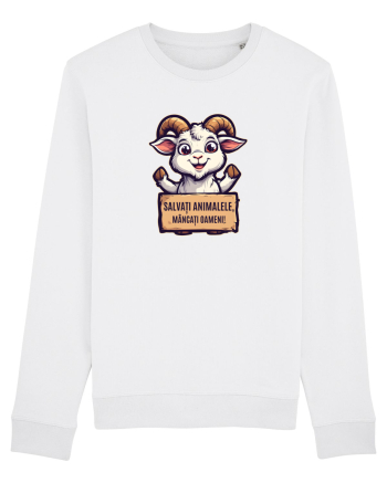 SALVATI ANIMALELE, MANCATI OAMENI - umor absurd - capra White