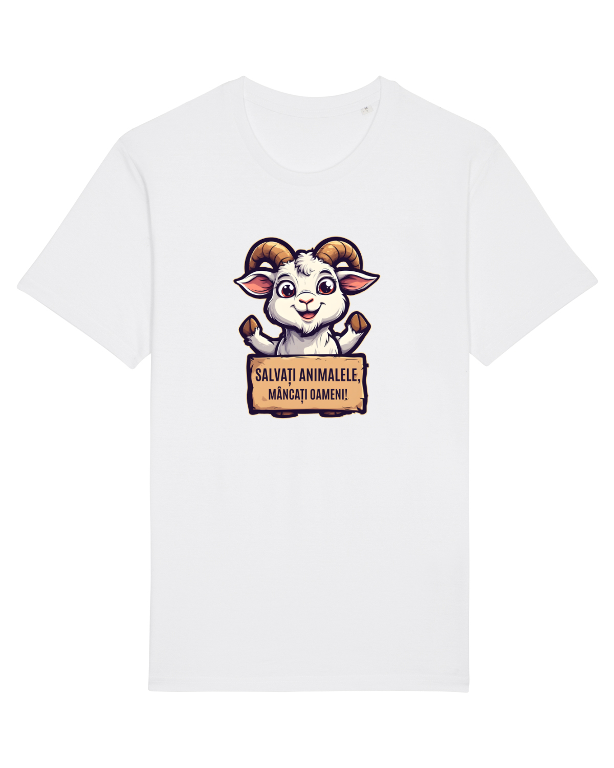 Tricou mânecă scurtă Unisex Rocker White