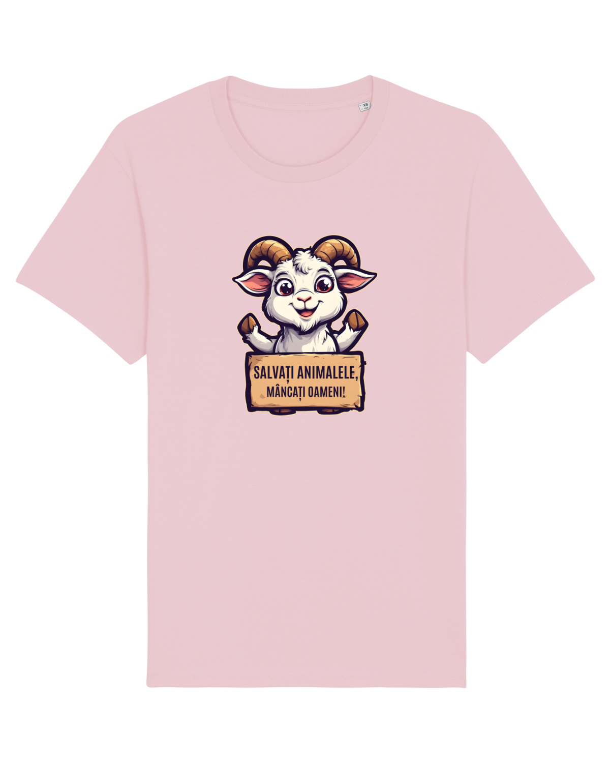 Tricou mânecă scurtă Unisex Rocker Cotton Pink