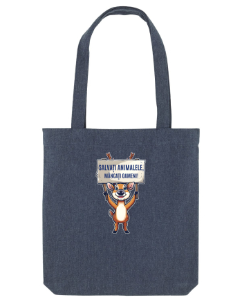 SALVATI ANIMALELE, MANCATI OAMENI - umor absurd - cerb / caprioara Midnight Blue