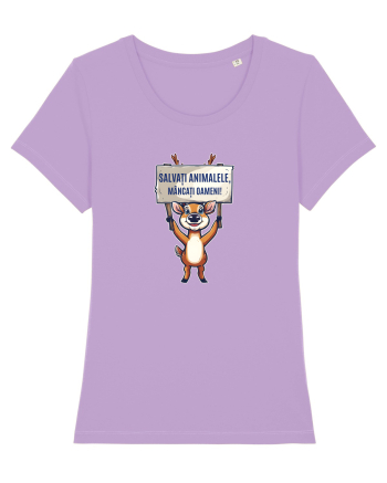 SALVATI ANIMALELE, MANCATI OAMENI - umor absurd - cerb / caprioara Lavender Dawn
