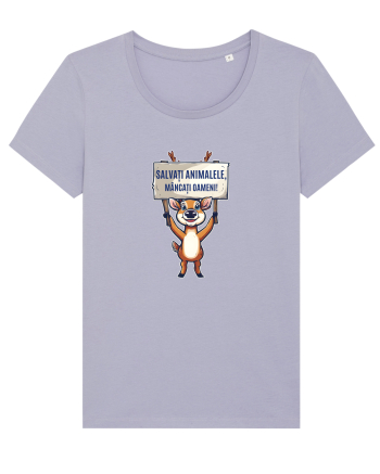 SALVATI ANIMALELE, MANCATI OAMENI - umor absurd - cerb / caprioara Lavender