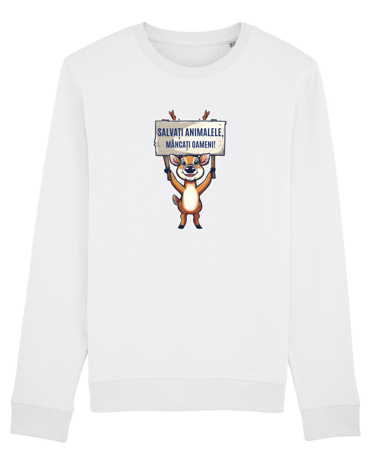Bluză mânecă lungă Unisex Rise White