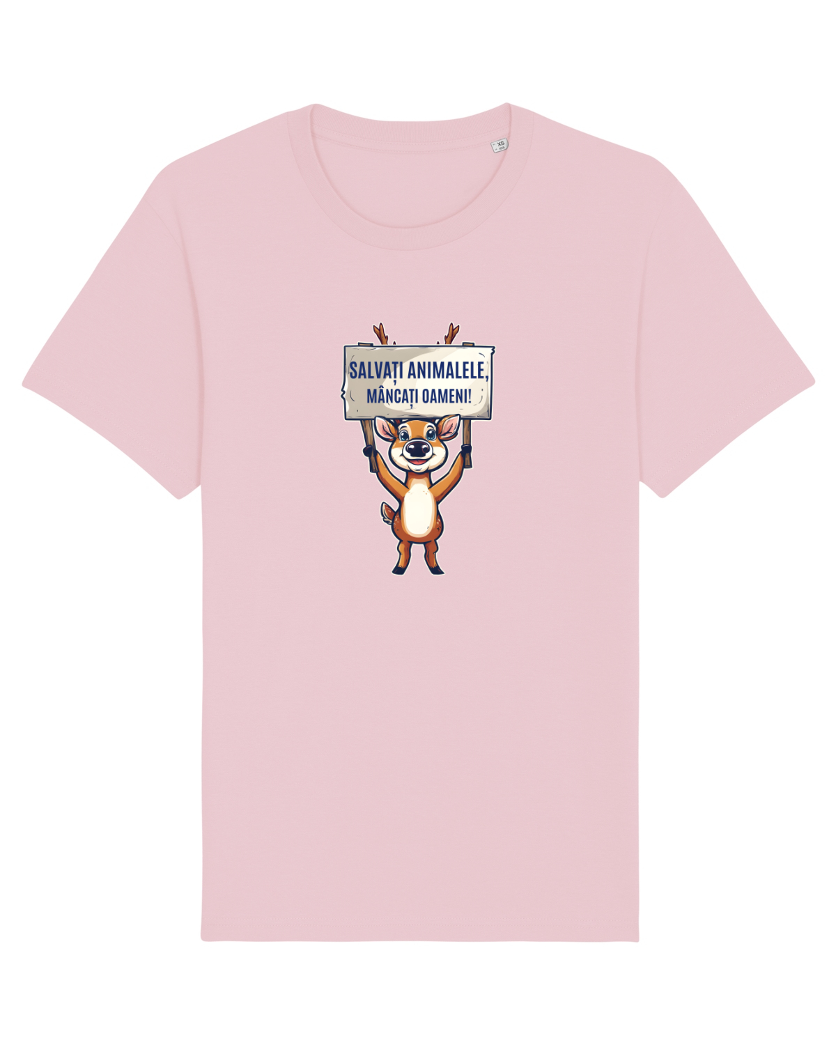 Tricou mânecă scurtă Unisex Rocker Cotton Pink