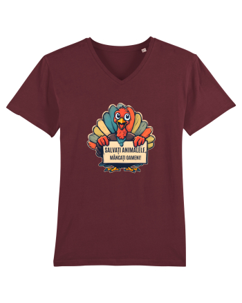 SALVATI ANIMALELE, MANCATI OAMENI - umor absurd - curcan Burgundy