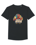 SALVATI ANIMALELE, MANCATI OAMENI - umor absurd - curcan Tricou mânecă scurtă guler larg Bărbat Skater