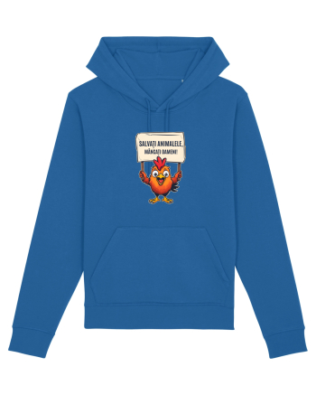 SALVATI ANIMALELE, MANCATI OAMENI - umor absurd - gaina / pui Royal Blue