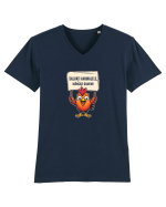 SALVATI ANIMALELE, MANCATI OAMENI - umor absurd - gaina / pui Tricou mânecă scurtă guler V Bărbat Presenter