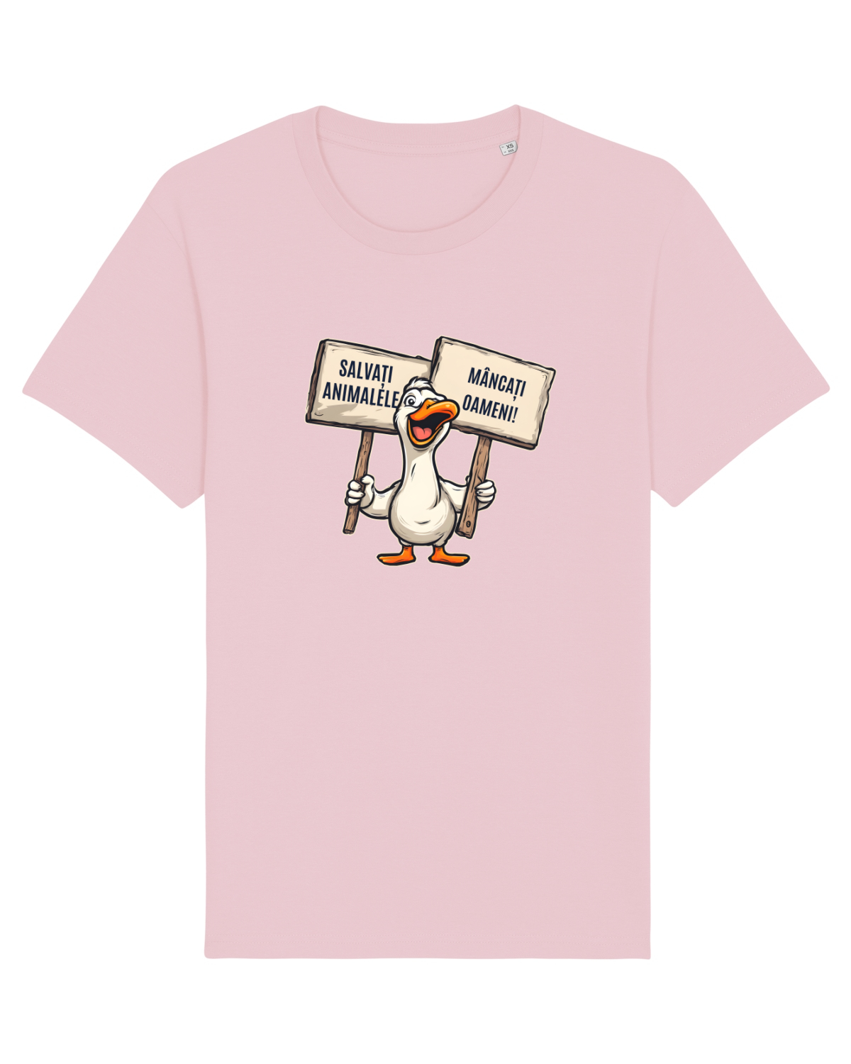 Tricou mânecă scurtă Unisex Rocker Cotton Pink