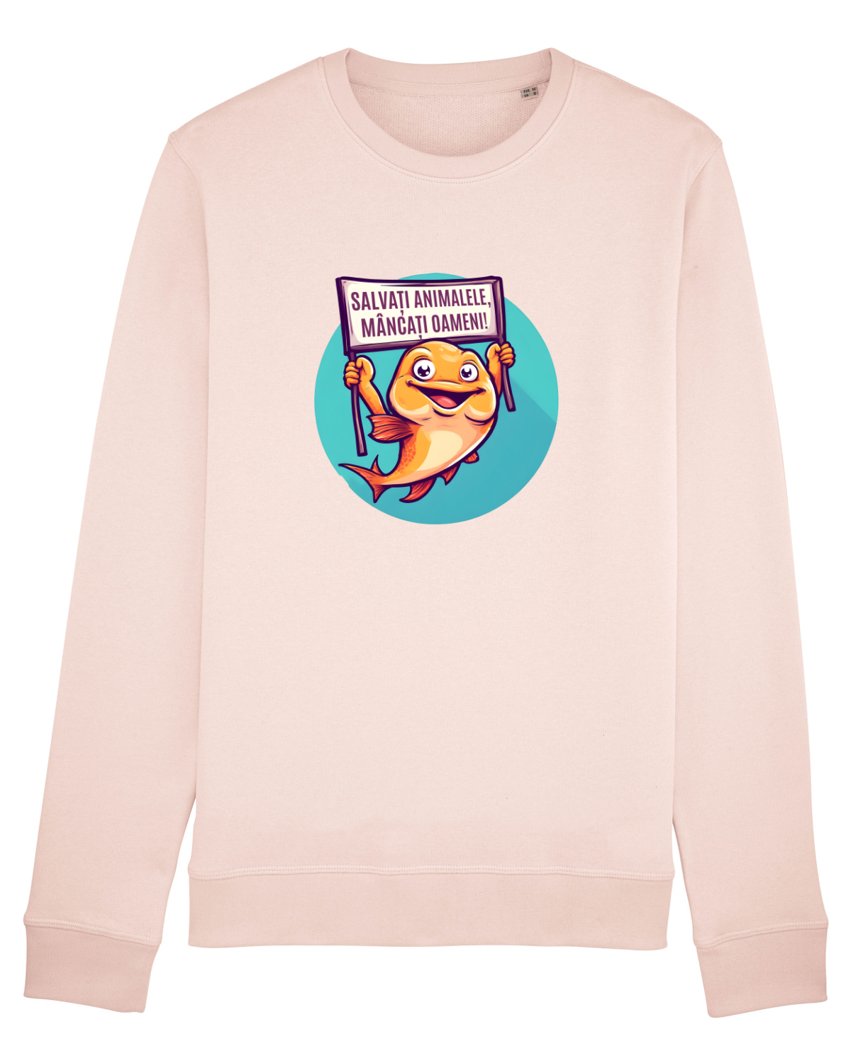 Bluză mânecă lungă Unisex Rise Candy Pink