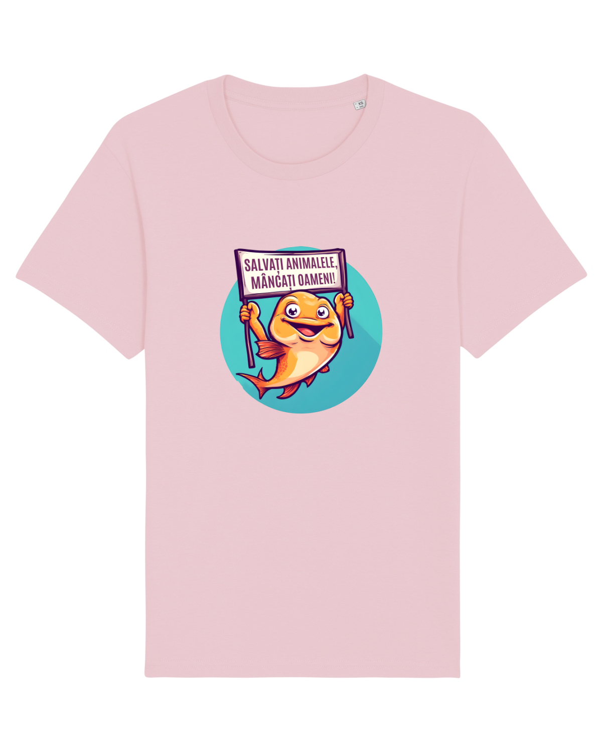 Tricou mânecă scurtă Unisex Rocker Cotton Pink