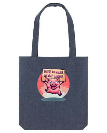 SALVATI ANIMALELE, MANCATI OAMENI - umor absurd - porc Midnight Blue