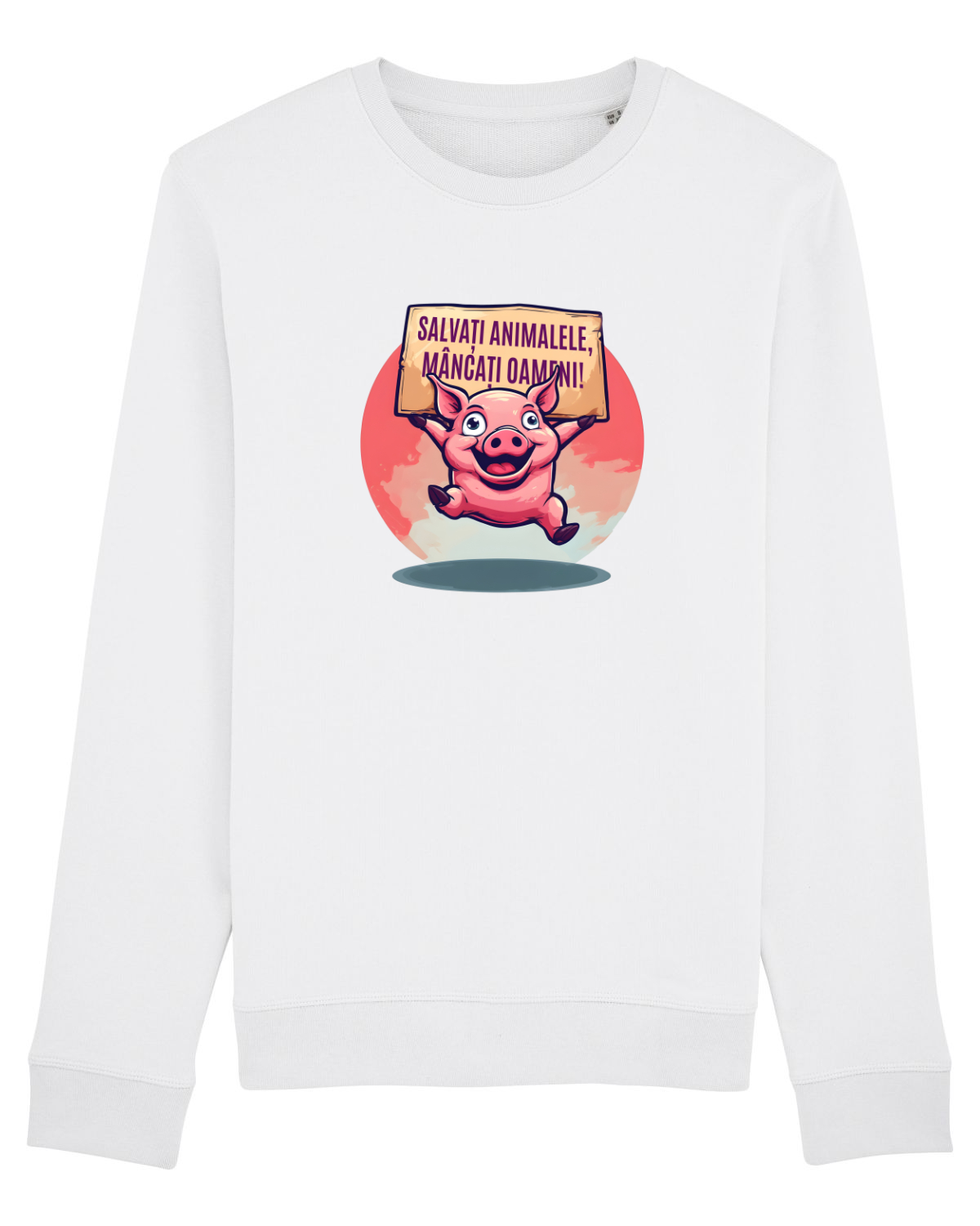 Bluză mânecă lungă Unisex Rise White