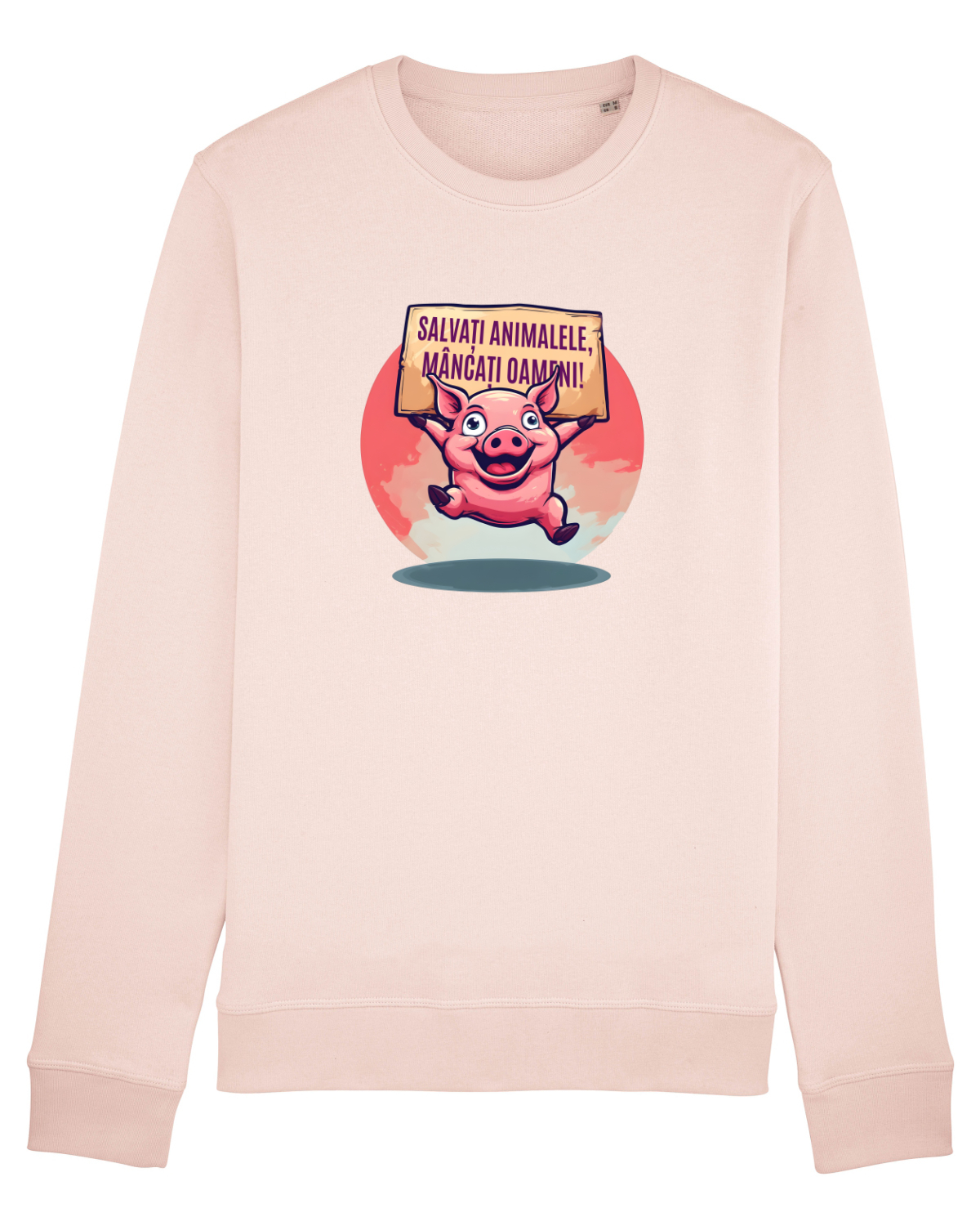 Bluză mânecă lungă Unisex Rise Candy Pink