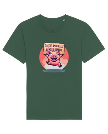 SALVATI ANIMALELE, MANCATI OAMENI - umor absurd - porc Bottle Green