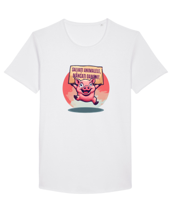 SALVATI ANIMALELE, MANCATI OAMENI - umor absurd - porc White