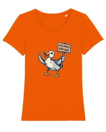 SALVATI ANIMALELE, MANCATI OAMENI - umor absurd - rata Bright Orange