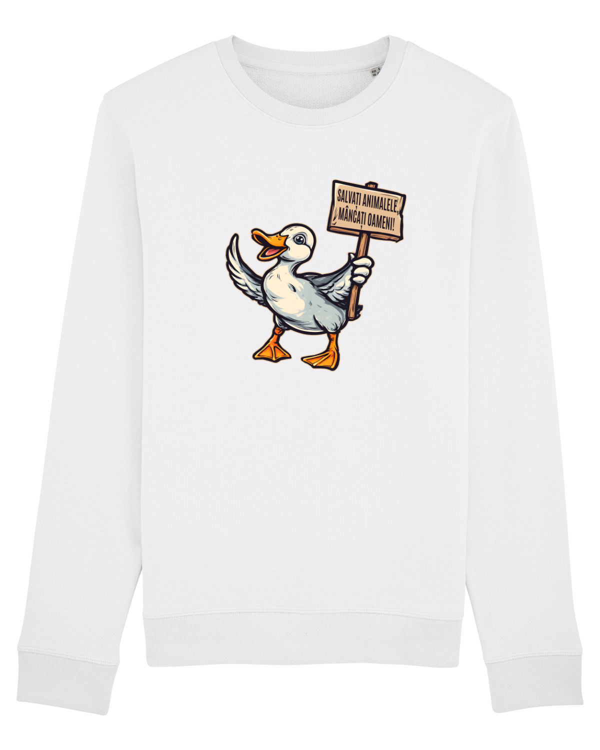 Bluză mânecă lungă Unisex Rise White