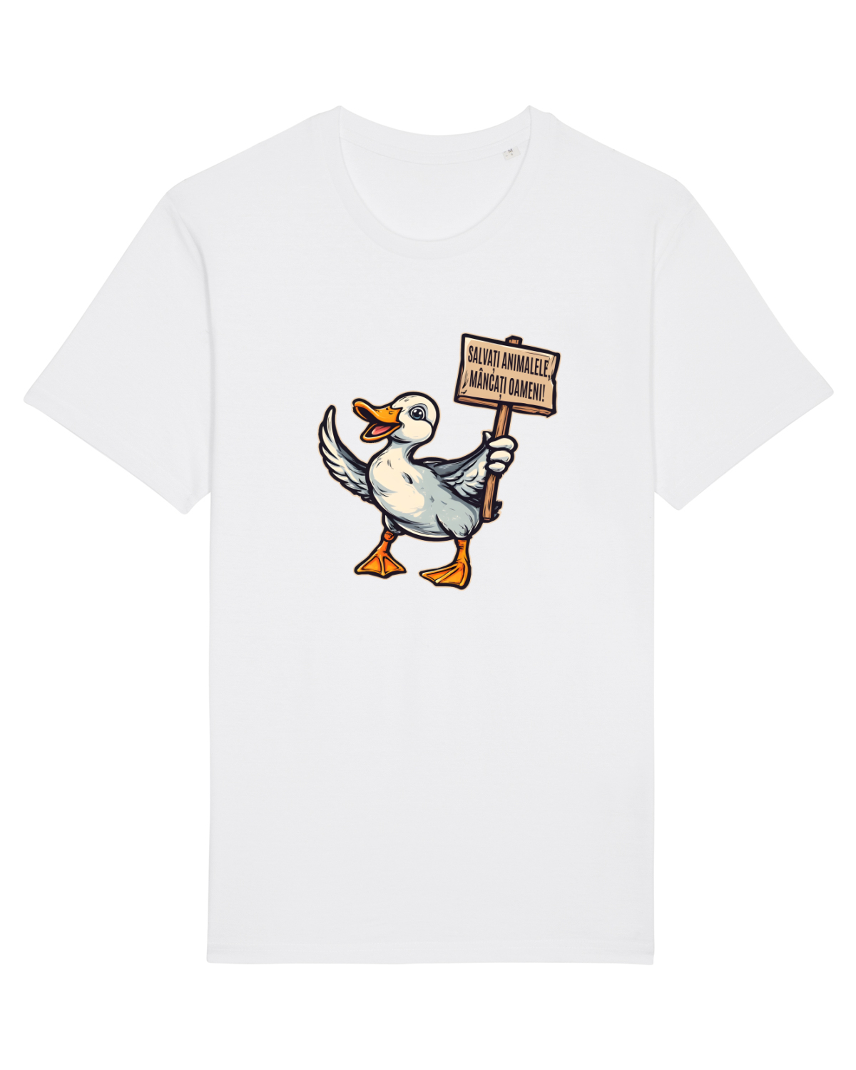 Tricou mânecă scurtă Unisex Rocker White