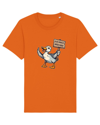 SALVATI ANIMALELE, MANCATI OAMENI - umor absurd - rata Bright Orange