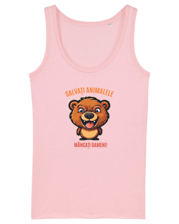 SALVATI ANIMALELE, MANCATI OAMENI - umor absurd - urs Cotton Pink