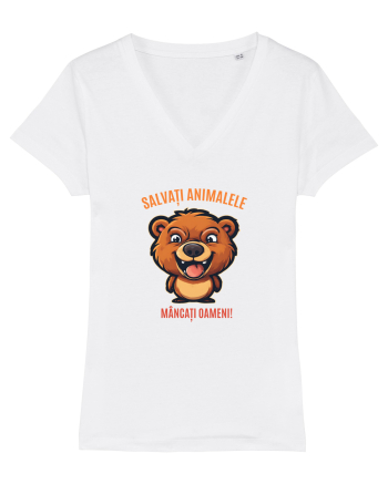 SALVATI ANIMALELE, MANCATI OAMENI - umor absurd - urs White