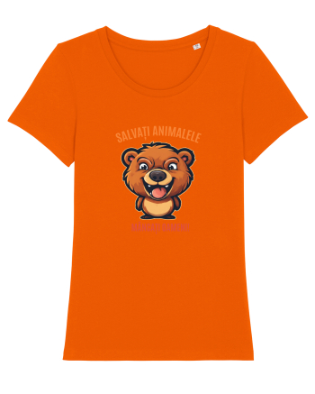 SALVATI ANIMALELE, MANCATI OAMENI - umor absurd - urs Bright Orange