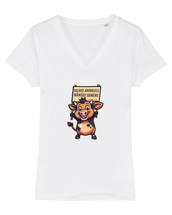 SALVATI ANIMALELE, MANCATI OAMENI - umor absurd - vaca White