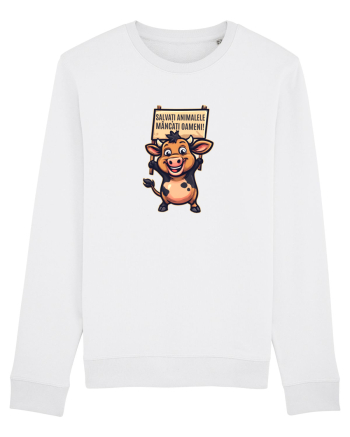 SALVATI ANIMALELE, MANCATI OAMENI - umor absurd - vaca White