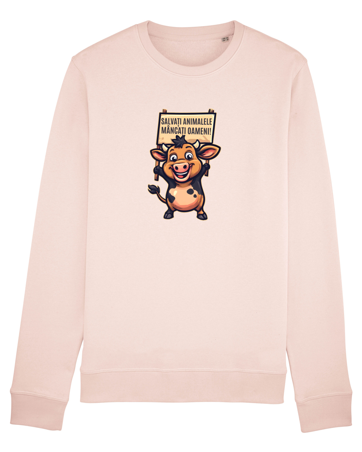 Bluză mânecă lungă Unisex Rise Candy Pink