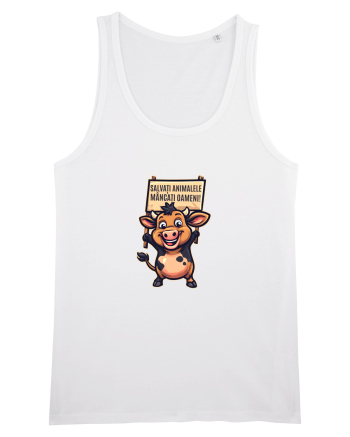 SALVATI ANIMALELE, MANCATI OAMENI - umor absurd - vaca White